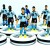 Subbuteo Andrew Table Soccer Portugal Euro 2024 away kit on WSB Professional bases 